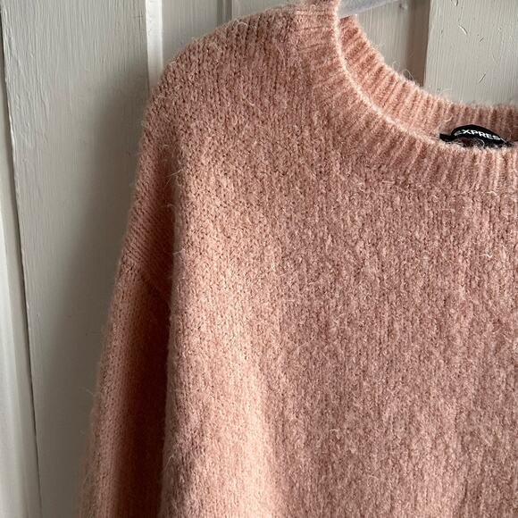 Express Crew Neck Sweater Peach - Picture 4 of 8